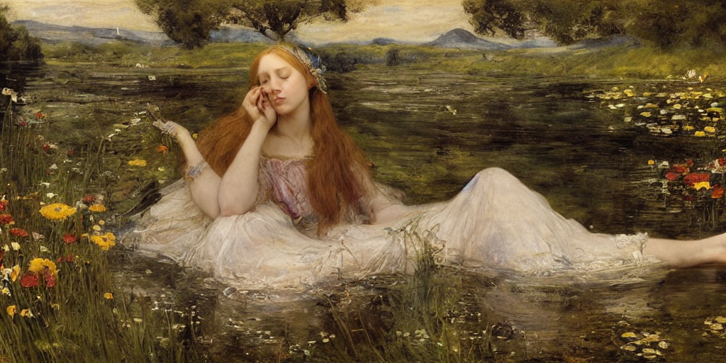 Pre Raphaelite Ophelia