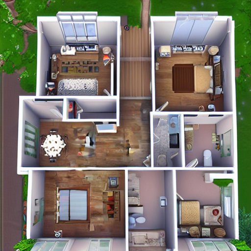 Prompthunt Sims 4 House Floor Plan