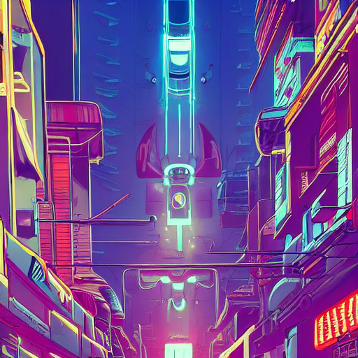 prompthunt: astronaut cyberpunk surreal upside down city neon lights ...