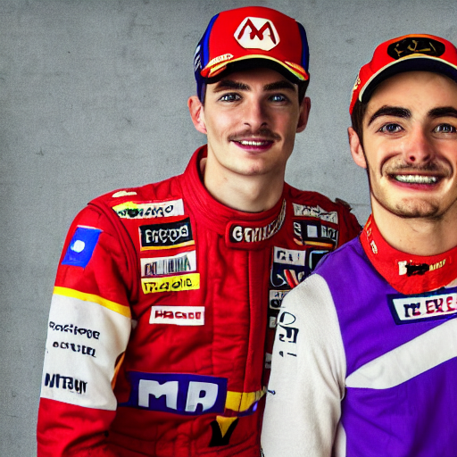 prompthunt: Portrait of Max Verstappen as Waluigi and Charles Leclerc as  Mario, nintendo, high detail, realism, 4k