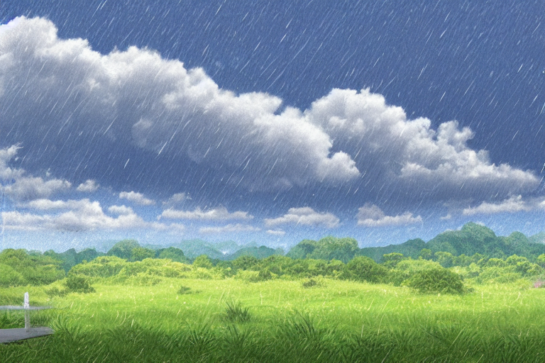 Rainy Day By Kirokaze Pixel Art Pixel Art Landscape Pixel Art Design