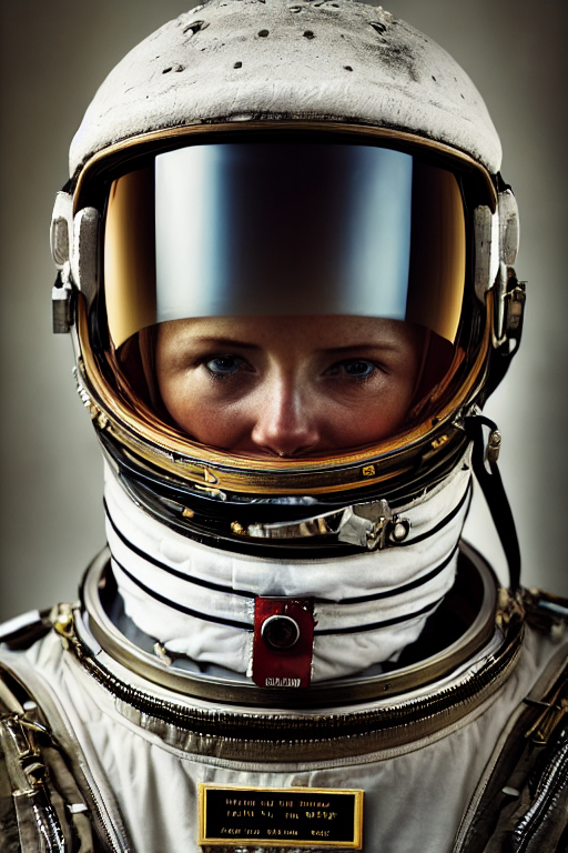 extremely detailed portrait of astronaut, helmet, visor, full frame, award winning photo by jimmy nelson