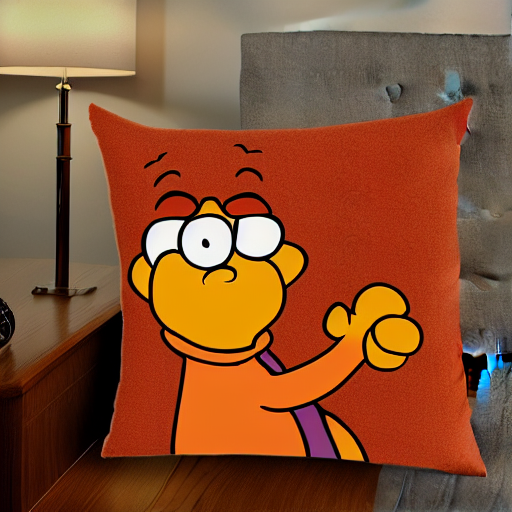 prompthunt: garfield body pillow