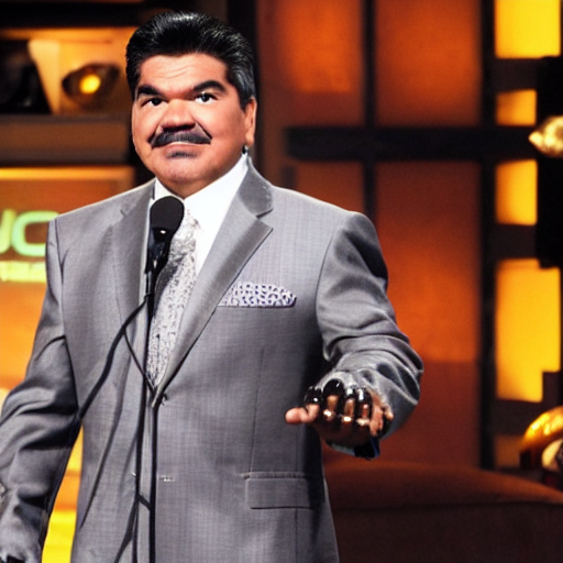 prompthunt: george lopez in a robot suit