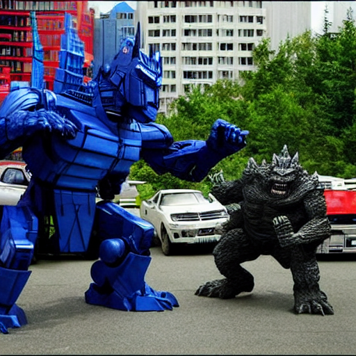 Godzilla Vs Optimus Prime