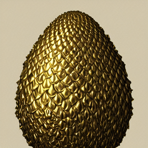 an elaborate dragon egg emerging from the blossom of a metallic gold flower with tendrils of gold wrapping around the egg, fantasy concept art