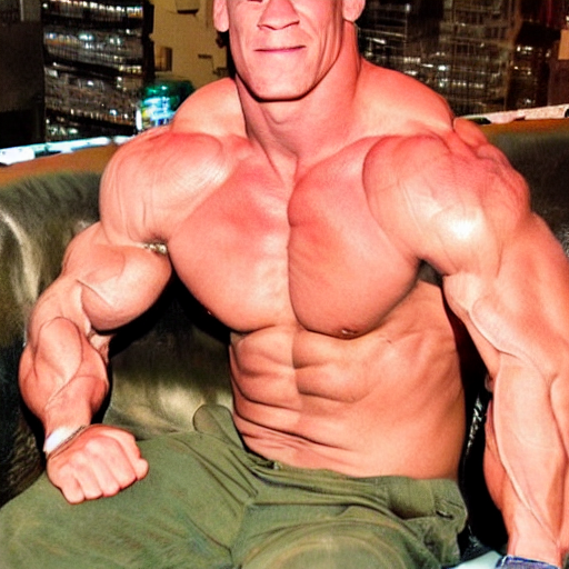 prompthunt john Cena bing chilling