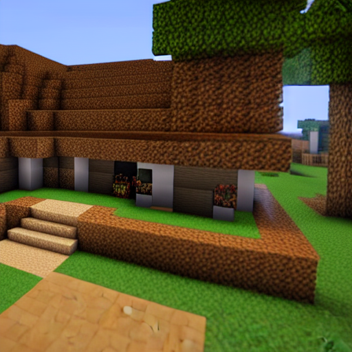 prompthunt Minecraft House Ideas, beautiful bright lighting, god rays