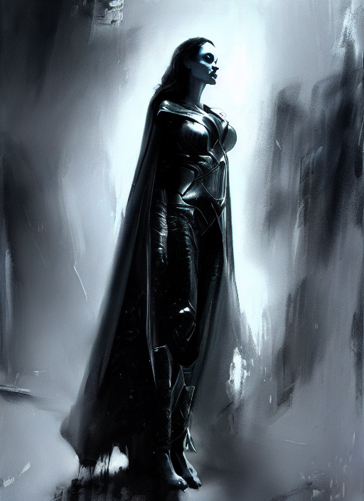 prompthunt: angelina jolie as mage wearing arcane light armor and a cape,  fantasy, cinematic lighting, by jeremy mann