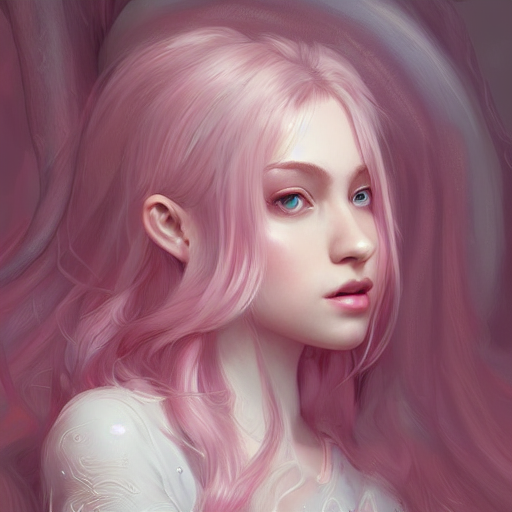 teen girl, pale pink hair, gorgeous, amazing, elegant, intricate, highly detailed, digital painting, artstation, concept art, sharp focus, illustration, art by Ross tran