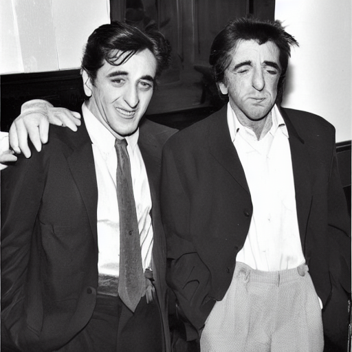 prompthunt: young robert deniro with young al pacino and young jack