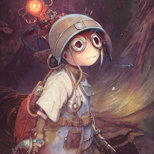 prompthunt: a detailed portrait of a made in abyss character, by