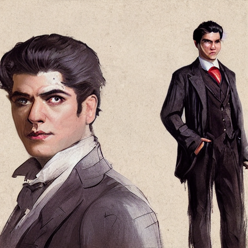 prompthunt VTM concept art lasombra young man with face of Oscar Isaak