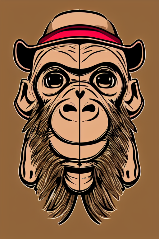 Máfia de macacos fofos ilustração do vetor. Ilustração de bigode - 281348177