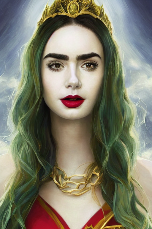 Lily Collins Drawing