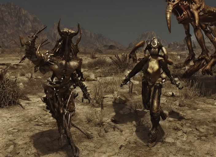 ArtStation - Fallout 4 New Vegas Deathclaws