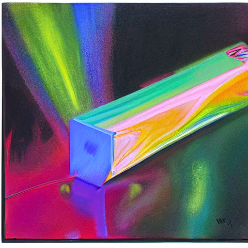 prompthunt a painting by Wayne Thiebaud of an Nvidia GPU that has