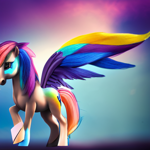 My Little Pony Rainbow Dash Horse Drawing, horse, horse, blue