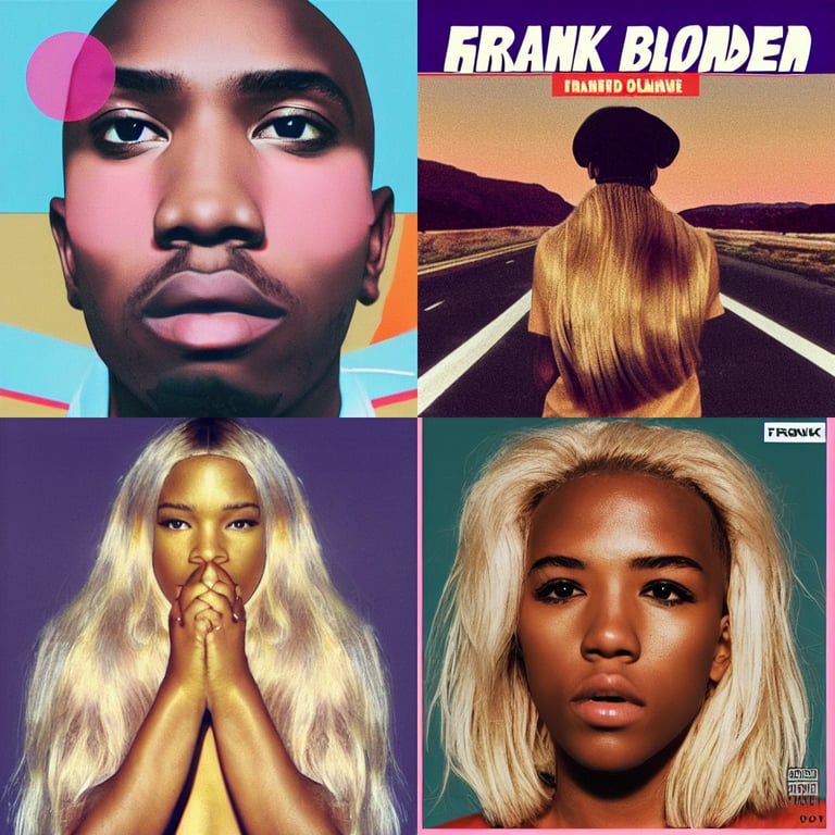 prompthunt: blonde album cover, by frank ocean