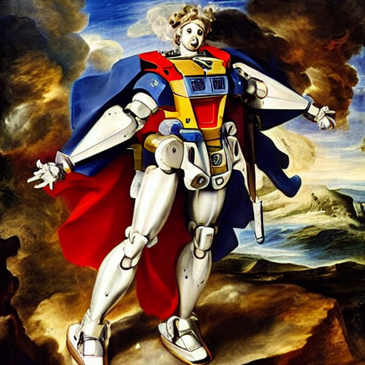 Prompthunt Peter Paul Rubens As Consequences Of Wars With Mecha Gundam