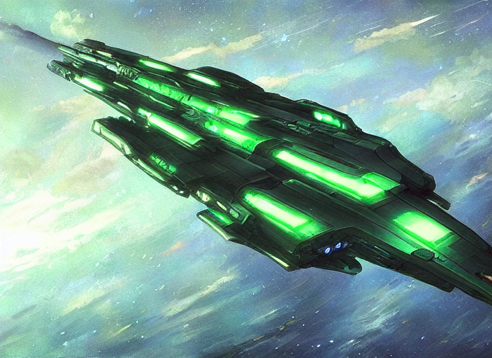 Green Spaceship