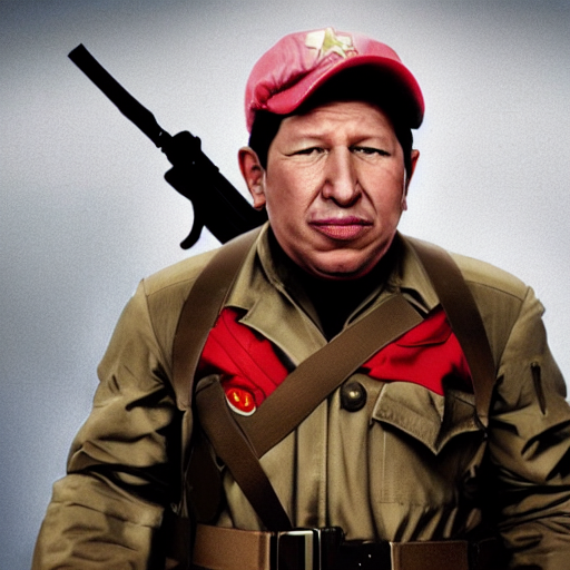 A still of Hugo Chávez as Solid Snake from Metal Gear Solid, 4k, photograph, photoreal, realistic, highly detailed, promo shoot, award winning