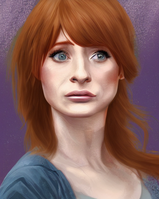 a digital painting anime style of Bryce Dallas Howard, in the style of Sakimichan, highly detailed and intricate, 8k, cinematic lighting