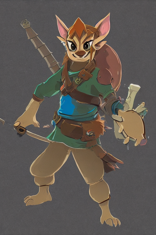 prompthunt a bokoblin from the legend of zelda breath of the wild