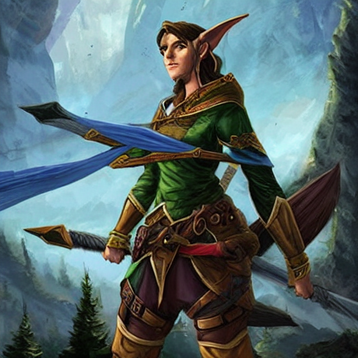 prompthunt: half elf ranger dungeons and dragons