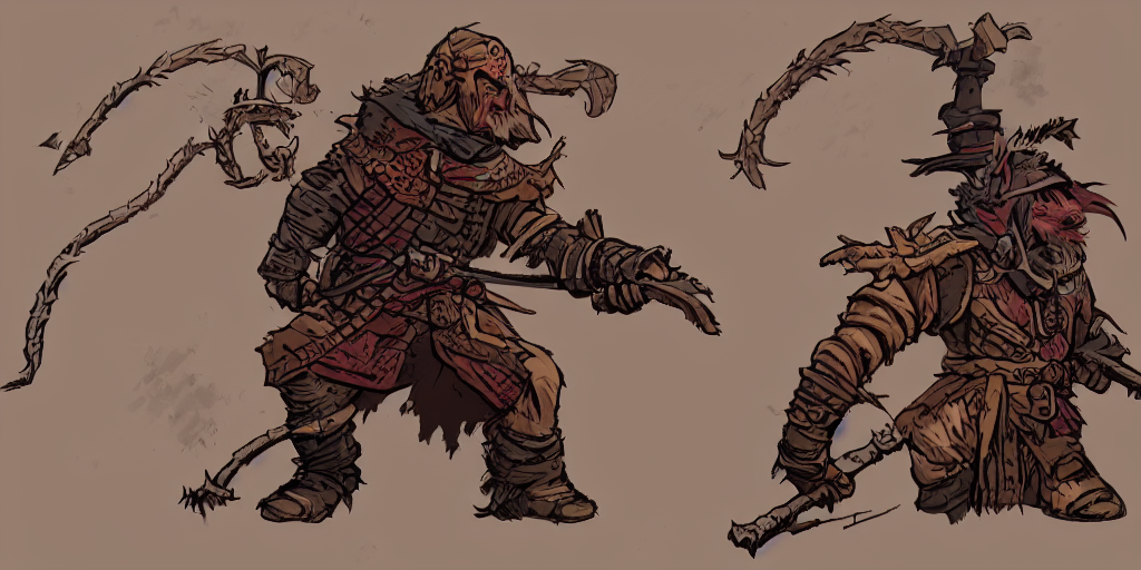 warrior character design, idle, colored, sprite,, Stable Diffusion