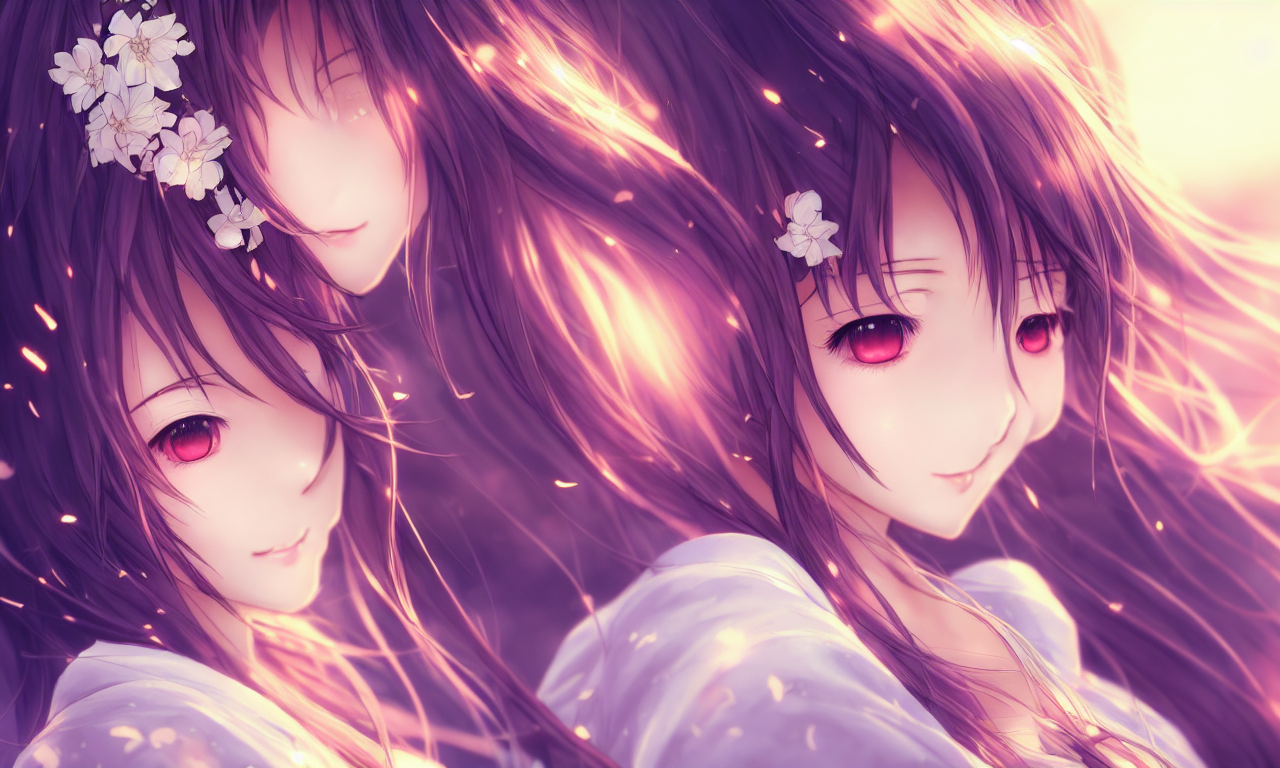 prompthunt: portrait three beautiful anime girls wear coctail kimono  closeup macro | | sunny night, full moon, dreamlike art, realistic shaded,  smile, good looking, hyper details, 4 k realistic, cryengine, realistic  shaded