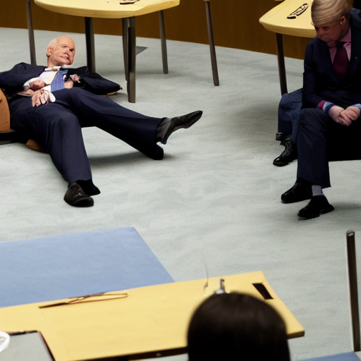 joe Biden sleeping at the United Nations