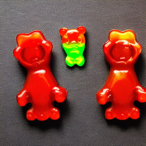 a evil gummy bear