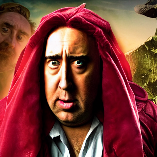 prompthunt: a fat nic cage playing magneto, hd digital photography, mobie  still