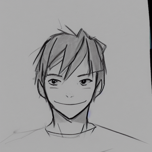 Simple Sketch Of A Boy