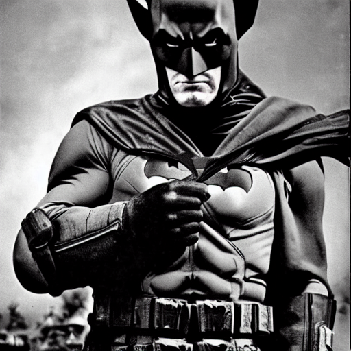 prompthunt: Batman fighting in the Vietnam War, analog photograph, gritty