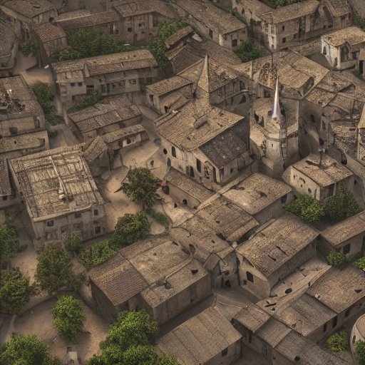 poor medieval city houses