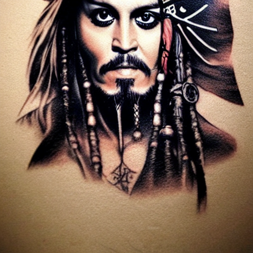 Jack Sparrow Stencil