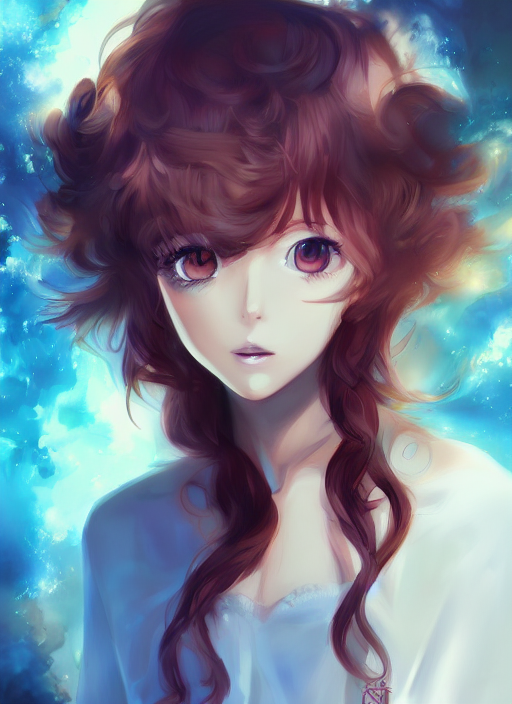ArtStation - Curly Haired Anime Girls