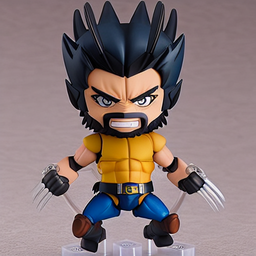 prompthunt: “ wolverine, an anime nendoroid of wolverine, figurine,  detailed product photo ”