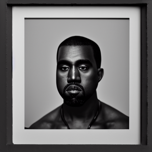 prompthunt: a chiaroscuro lighting portrait of kanye west dressed as ...