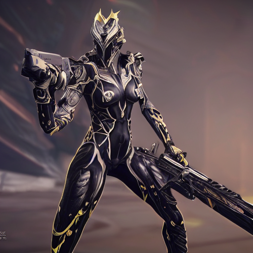 prompthunt: photograph of Valkyr!!!!!!!!! Prime warframe holding a ...