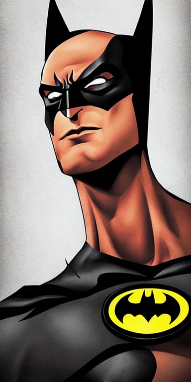 prompthunt: Close-up portrait of the the batman.
