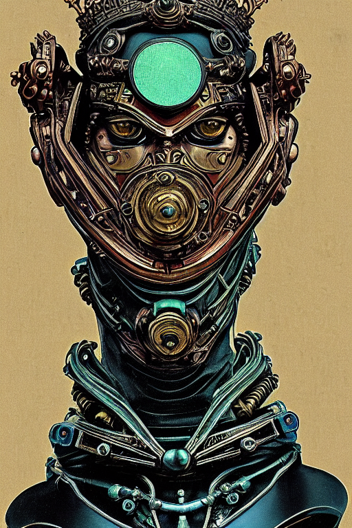 Prompthunt A Dramatic Full color Art Nouveau And Ironpunk Styled Bust 