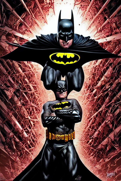 prompthunt: batman damned hyper detailed cover art by lee bermejo