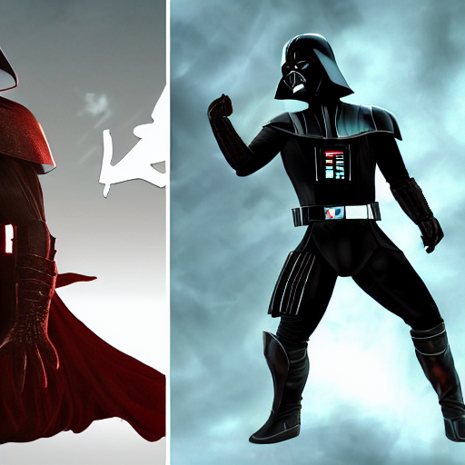 prompthunt Scorpion from Mortal Kombat Vs. Darth Vader from Star Wars