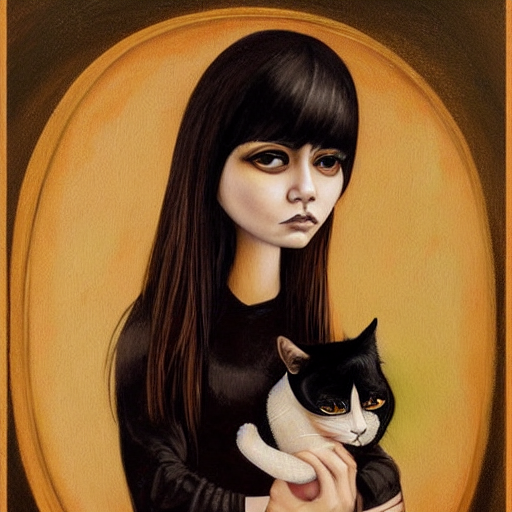 Image of Oval face shape painting