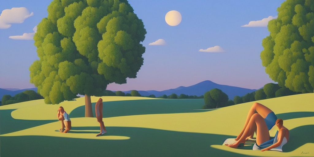 Prompthunt dreaming summer evening kenton nelson