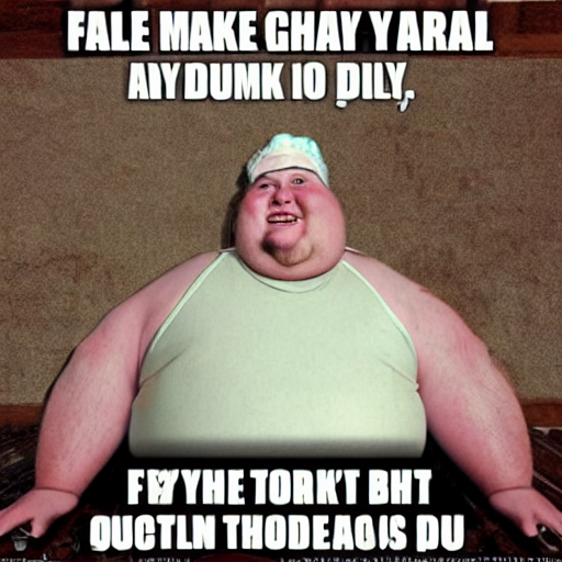 funny fat people with captions