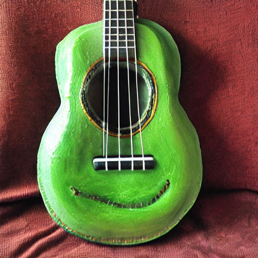 prompthunt avocado ukulele painted by mati klarwein